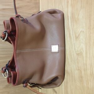 Dooney & Bourke pebble leather Maurizia twist strap hobo